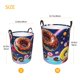 thumbnail image 3 of Balery Space Colorful Donut Cesta de ropa redonda con asas, impermeable, independiente, para ropa, juguetes, dormitorio y familia-Medium, 3 of 6