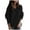 Black, variant on Mgmyaa Women's Zipper Detail V-Neck Knit Sweater Solid Long Sleeve Casual Pullover Top Fashion Winter Warm Layering Piece