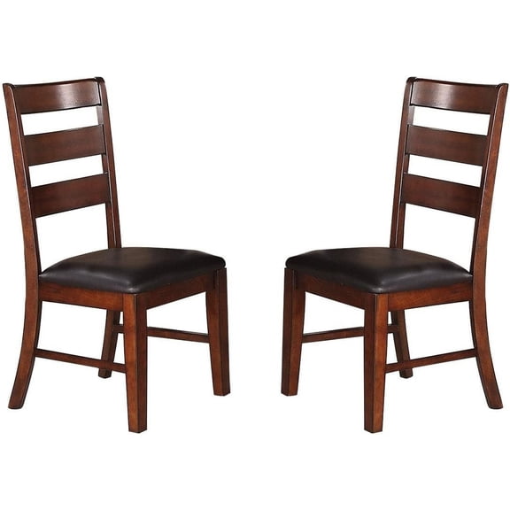 Nmkwnr Pack of 2 Upholstered Seat Side Chair Dining Chair for Living Room, Dining Room, Brown