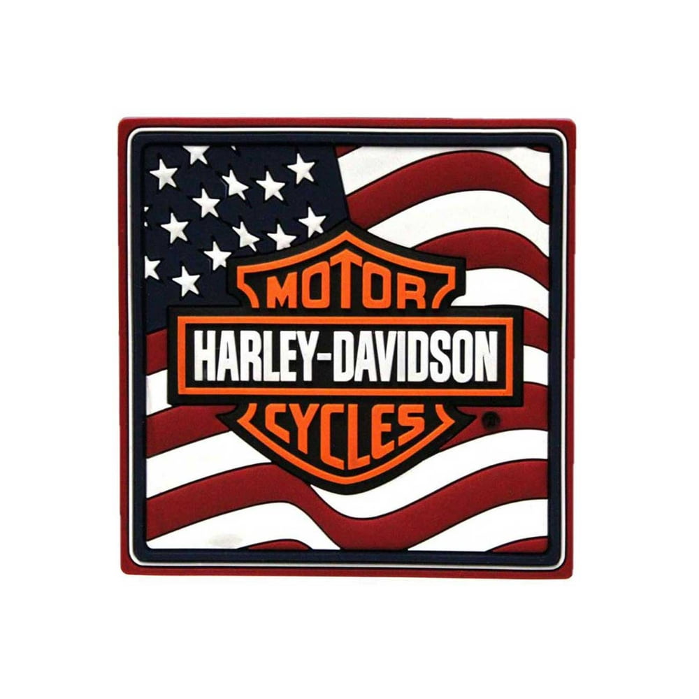 HarleyDavidson American Flag Bar & Shield Logo MileTile PVC