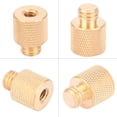 thumbnail image 4 of Tornillos hembra de 1/4 a macho de 3/8 Tornillo de soporte adaptador de soporte de luz de fotografía de latón, 4 of 8