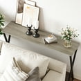 thumbnail image 3 of EastVita Console Table,Narrow Industrial Sofa Table,Living Room/Entrance Table with Shelves,Gray, 3 of 8