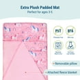 thumbnail image 2 of Wildkin Toddler Microfiber Nap Mat for Boys and Girls (Rainbow Unicorns), 2 of 6