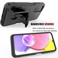 thumbnail image 3 of Armor Kombo Holster Rugged Cover Designed For Samsung Galaxy A03S Case Transparent Clear And Skull Series, 3 of 9