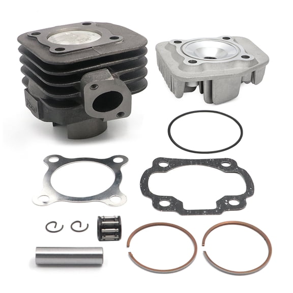 IronLane 70cc Big Bore Cylinder Kit for Yamaha JOG Zuma Vino 50cc 2-Stroke Minarelli 1E40QMB, 47mm Bore 10mm Wrist Pin