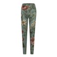 thumbnail image 4 of Jxximdong Leggings for Women Ladies' Slim Fit Floral Slimming Printed Bottom Pants Multicolor S Yoga Pants, 4 of 5