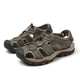 thumbnail image 1 of Sandalias de verano para hombre, zapatos de playa de piel de vaca con capa superior, sandalias de suela suave antideslizantes para exteriores para hombre, sandalias de gran tamaño para hombre, 1 of 6