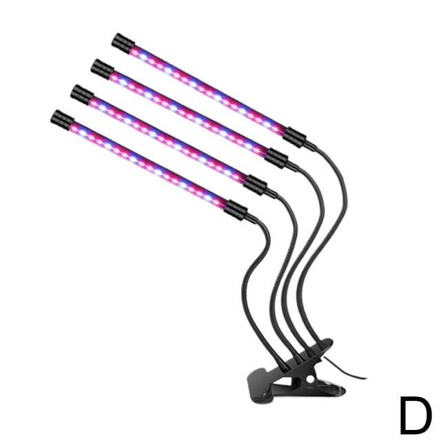 Led Clip Plant Light Four-Head Succulent Plant Growth Light Usb Timed Dimming Full Spectrum Growth Light