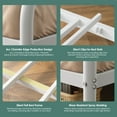 thumbnail image 5 of Netrum Twin XL over Queen Bunk Bed for Adults,Heavy Duty Metal Bunk Beds Frame with Wall Fastener Screws,Ladder & Full-Length Guardrail,White, 5 of 6