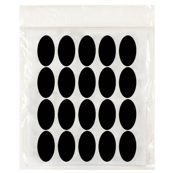Wrapables® Set of 40 Oval Chalkboard Labels / Chalkboard Stickers (2" x 1") for Organizing, Labeling, Gift Tags, Drink / Wine Markers, and Weddings