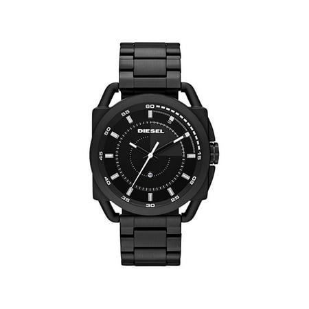 Diesel Men's DZ1580 Watch Black Tone Stainless Steel Bracelet Quartz Ion Plated