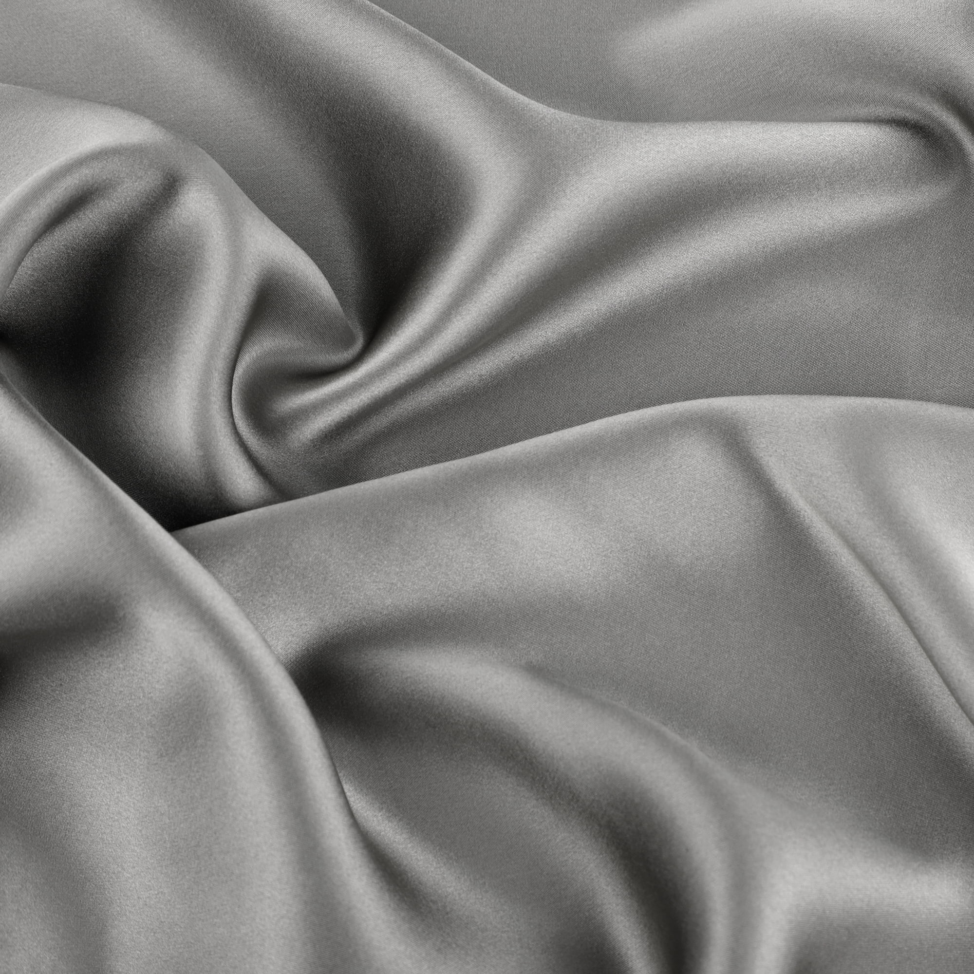 Unique Bargains 100% Luxury Silk Solid Bed Pillowcase, 1 Piece,  Grey