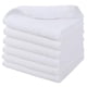 thumbnail image 1 of Paño facial de microfibra compatible con baño reutilizable removedor de maquillaje paño ultra suave y absorbente blanco 6 pack Afortunado Sencillez, 1 of 5