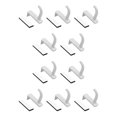 thumbnail image 3 of sweethay Soporte para auriculares de plástico Soporte de pared para auriculares Soporte para auriculares con pantalla para PC Soporte adhesivo para blanco 10piezas, 3 of 7