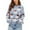 Blue, variant on Winter Sweaters for Women Casual For Long Sleeve Pullover Cute Fuzzy Santa Pattern Crew Neck Loose Sweaters Features: Ugly Christmas Sweaters