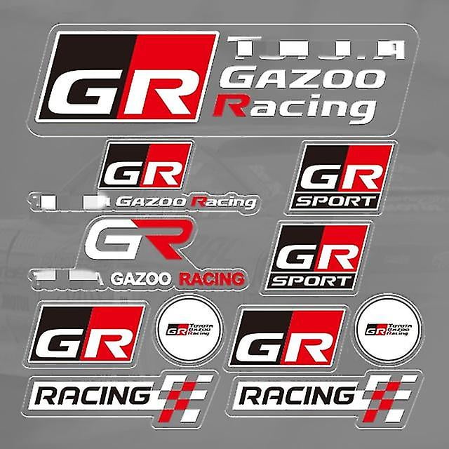 Car Sticker Gazoo Racing Gr Logo Emblem Auto Decal Stickers - Automotive Interior Stickers