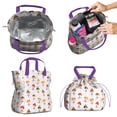 thumbnail image 2 of Ballet Princess Pattern Drawstring Lunch Bag Women - Drawstring Lunch Bag Insulated for Work Office - Stain-Resistant Large Lunchbags for Women with Multi-Pockets, 2 of 6