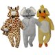 thumbnail image 1 of Kit 3 Mamelucos con Gorro Bordado Kiss Jirafa, Elefante, Pato Baby Kisses KitB158, 1 of 5