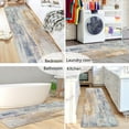 thumbnail image 6 of Aonewoe Modern Abstract Hallway Runner Rug 2x6, Washable Runner Rug, Non Slip Kitchen Runner Rugs, Soft Carpet Runners for Hallway Kitchen Bathroom Bedroom Entryway (Blue/Yellow), 6 of 8
