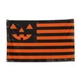 thumbnail image 2 of ShengapQ Halloween Decorative Flag, Pumpkin Flag, Outdoor Yard Decor, Spooky Seasonal Flag, Waterproof Polyester Flag with Grommets, Halloween Garden Decoration, 59×36in, 2 of 7
