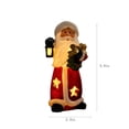 thumbnail image 3 of Fufafayo Christmas Santa Claus Figurine with Light, Lighted Resin Santa Statue, Star Cutout Light Up Santa Tabletop Ornament for Christmas Mantel Shelf Home Decor, 3 of 7
