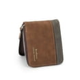 thumbnail image 3 of Luxtrada Genuine Leather Wallet Coin Pocket for Men Large Capacity ID Window Card Case with Zip (Brown), 3 of 9