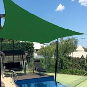 Shade&Beyond 12'x12' Customize Dark Green Sun Shade Sail UV Block 185 GSM AT1216 Commercial Rectangle Outdoor Covering for Backyard, Pergola, Pool (Customized Available)
