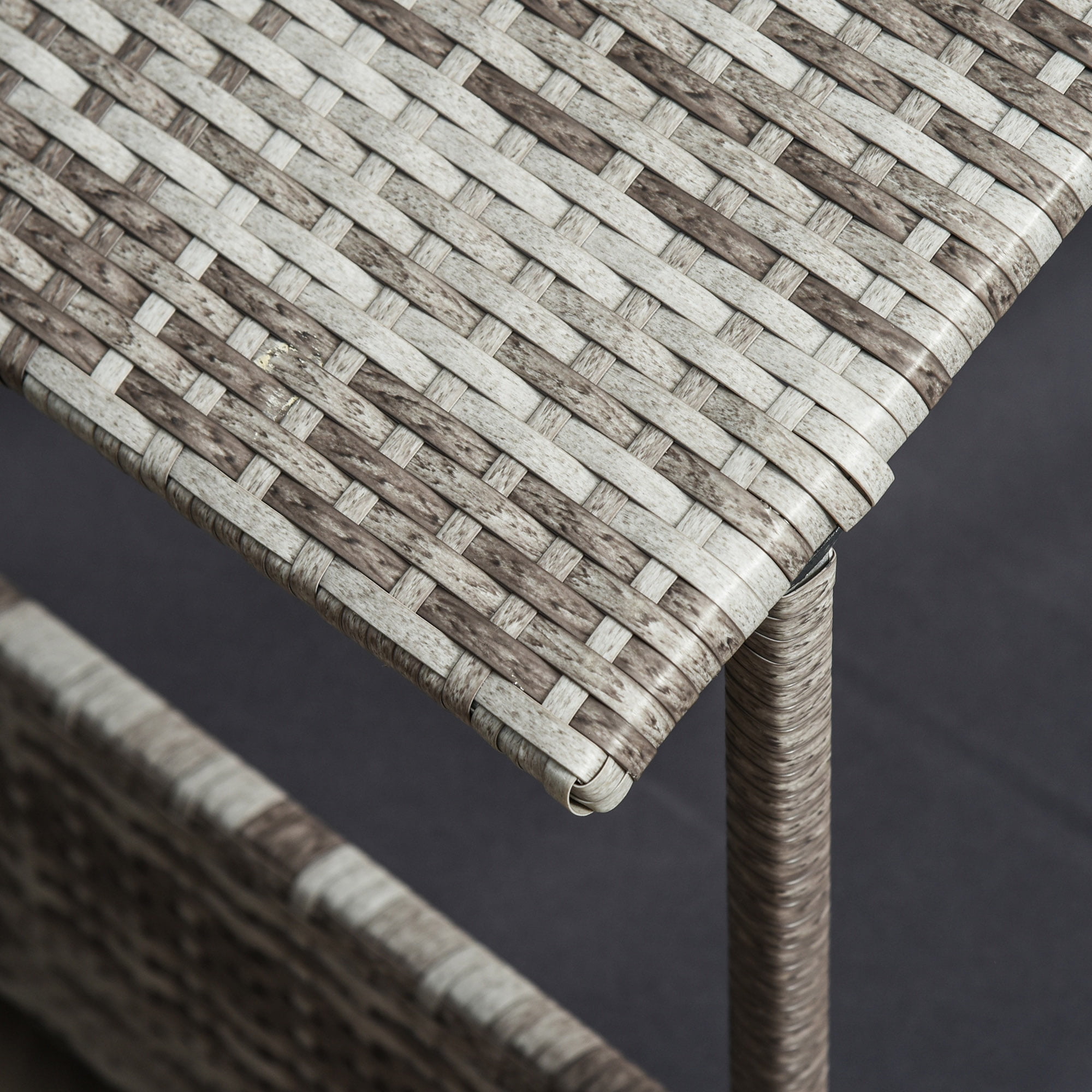 TOPCOMFY Outdoor Wicker Dog House with Canopy Removable Water Resistant Cushion PE Rattan Elevated Indoor Outdoor Pet Bed Cream