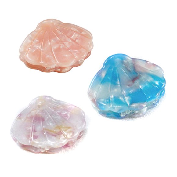 3 uds. Pinza para el pelo con forma de garra pequeña de concha de acetato de mármol, horquillas con Clip LATERAL bonitas y dulces, accesorio para el cabello a la moda para mujer