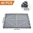 thumbnail image 2 of Interlocking Drainage Floor Tiles, 40 PCS 15.7"x15.7"x0.7" Polypropylene Mats, Non-Slip Garage Organization Solution for DIY(Gray), 2 of 9