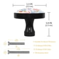 thumbnail image 3 of 4 Pcs Flamingo Knobs for Kitchen Cabinet Cupboard Dresser Bookcase Drawer Pulls Handles Round Home Decor, 3 of 5