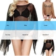 thumbnail image 3 of ZQUUVOU Women's Beach Cover Up Sheer Mesh Fringe Lightweight Shrug Summer Trendy Batwing Sleeve Boho Poncho Tops Silver, 3 of 5