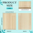 thumbnail image 2 of Unfinished Wooden Plaque 6x5x0.6 inch Wood Rectangle Plaque Rectangle Plaque Wooden Slice Unfinished Wood Craft Base Unfinished Blank Wooden Plaque for DIY, 2 of 9