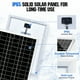 thumbnail image 5 of ECO-WORTHY Kit de conector SAE de panel solar fuera de la red de 25 vatios y 12 V: panel solar impermeable de 25 W + soporte de montaje ajustable + cable de conexión SAE + controlador de carga de 10 A, 5 of 5