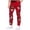 Red@GC@, variant on Mardi Gras Mens Cargo Pants Carnival Clown Graphic Buttons Cargo Pants for Men Lightweight Relaxed Fit Streetwear Workout Trousers With Pockets
