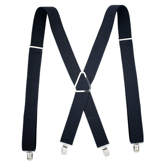 Birdeem Mens Suspenders X-Back 3.5Cm Wide Solid Straight Clip Suspenders