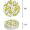 thumbnail image 1 of FMSHPON Lemon Set of 8 Round Coaster for Drinks, Absorbent Ceramic Stone Coasters Cup Mat with Cork Base for Home Kitchen Room Coffee Table Bar Decor, 1 of 6