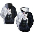 thumbnail image 4 of LAOLIUSN Cat Graphic Hoodie Autumn Winter Long Sleeve Pullover Cute Realistic animal-themed sweatshirts，Size S–4XL, 4 of 7