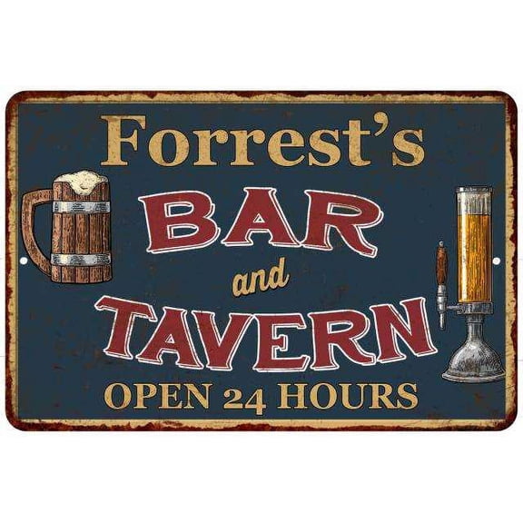 Forrest's Green Bar & Tavern Rustic Sign Decor 8x12 208120047838