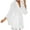 White, variant on Nightgown Women's Satin Robe Pajamas Bathrobe Short Ruffle Belted Robes Bridesmaids Homewear S-3XL