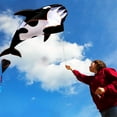 thumbnail image 6 of HENGDA KITE for Children and Adults 55inch Soft Whale Dolphin Kite Black Polyester, 6 of 10