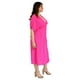 thumbnail image 2 of Vestido manga corta Roman Fashion /Tallas Extras, 0222 (Fiusha) fucsia 42 Roman Fashion V-ELY-0222-FIUSHA, 2 of 6