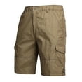 thumbnail image 6 of Shorts for Men Casual Bermuda Long Inseam Work Shorts with Multiple Pockets Brown XXXXL, 6 of 6