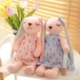 thumbnail image 4 of YingYouFu Easter Bunny Doll Super Soft Plush 18In Rabbit Stuffed Animal Soothing Doll Toy for Children Kids Room Decoration Birthday Gift Blue, 4 of 5