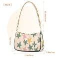 thumbnail image 3 of FORMRS Womens Shoulder Bag with Chain Strap Clutch Purse Cute Tote Handbag, Pastel Pink Stars, 3 of 7