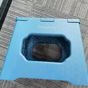 FlyingBoom Foldable Plastic 2 Step Stool-Blue
