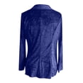 thumbnail image 6 of LYXSSBYX Womens Long Sleeve Dress Hot Sale Clearance Women Cozy Retro Long Sleeve Velvet Solid Buttons Pokets Jacket Cardigan Loose Coat Top, 6 of 6