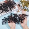 thumbnail image 3 of 2Pcs 3D Floral Sequin Applique Black Lace Bead Flower Embroidered Appliques Polyester Embroidery Sew on Tulle Patches for Sewing Making Dresses Clothes Craft Bridal Wedding Gown Decor Supply, 3 of 5