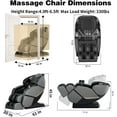 thumbnail image 7 of Home Kneading & Tapping Massage Chair - Foot Rollers/20 Massage Nodes/Zero Gravity/Lumbar Heating/LCD  - No Assembly Portable Massage Sofa, 7 of 7