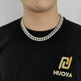 thumbnail image 6 of Solid Thick Big Hip Hop Iced Out Mens Cuban Link Chain, Width 12MM Cuban Chain Necklace for Men, Extra Shiny Miami Cuban Link Chain, 16-24 Inch - Gift Box Included, 6 of 7